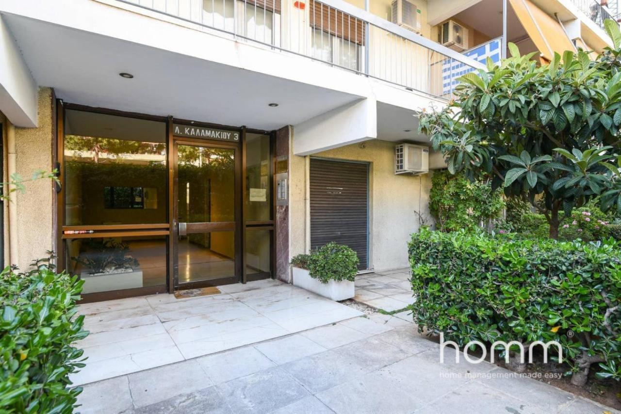 90M² Homm Sea View Apartment In Alimos Athena Bagian luar foto